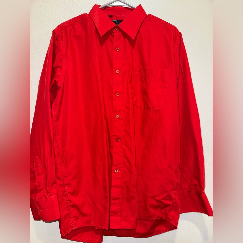 Men’s Vintage Red Polo Ralph Lauren-Size XL